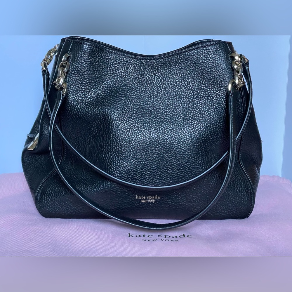 Kate Spade Hailey Black Medium Shoulder Bag